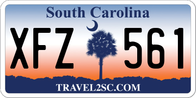 SC license plate XFZ561
