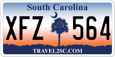 SC license plate XFZ564