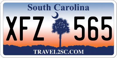 SC license plate XFZ565