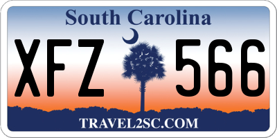 SC license plate XFZ566