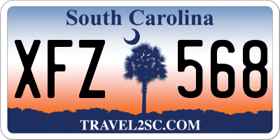 SC license plate XFZ568