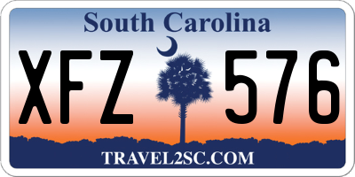 SC license plate XFZ576
