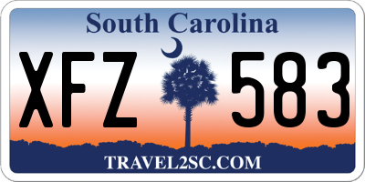 SC license plate XFZ583