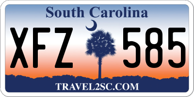SC license plate XFZ585