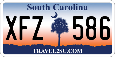 SC license plate XFZ586