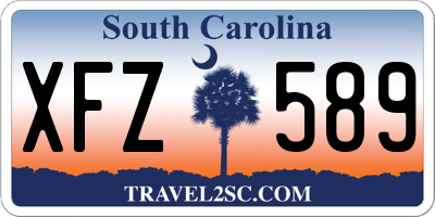 SC license plate XFZ589