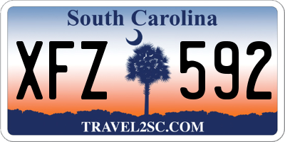 SC license plate XFZ592