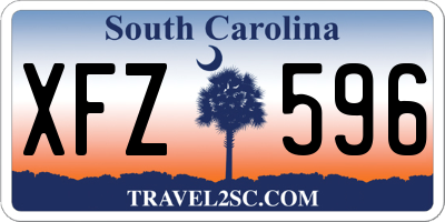 SC license plate XFZ596