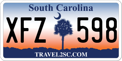 SC license plate XFZ598
