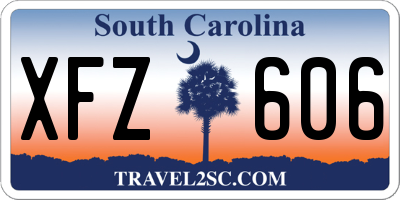 SC license plate XFZ606
