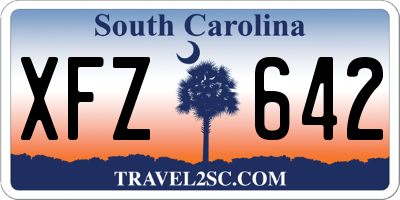 SC license plate XFZ642