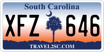 SC license plate XFZ646
