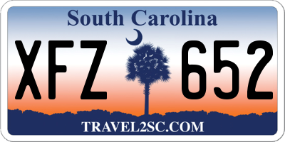 SC license plate XFZ652