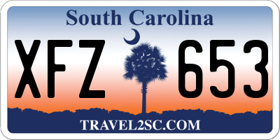 SC license plate XFZ653