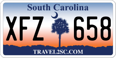 SC license plate XFZ658