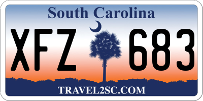 SC license plate XFZ683