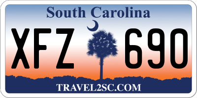 SC license plate XFZ690