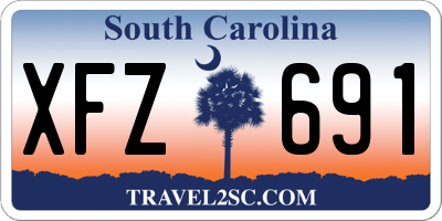 SC license plate XFZ691