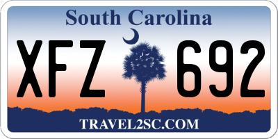 SC license plate XFZ692