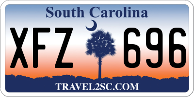 SC license plate XFZ696