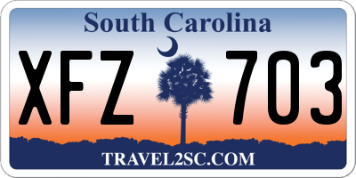 SC license plate XFZ703