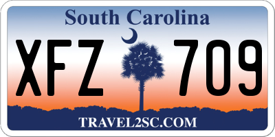 SC license plate XFZ709