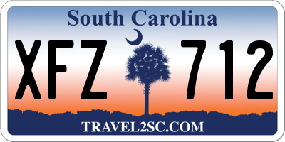 SC license plate XFZ712