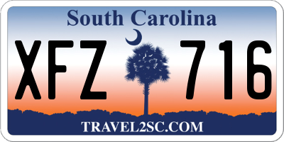 SC license plate XFZ716