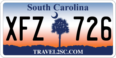 SC license plate XFZ726