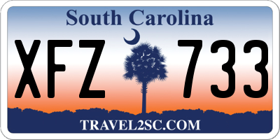 SC license plate XFZ733