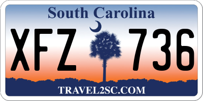 SC license plate XFZ736
