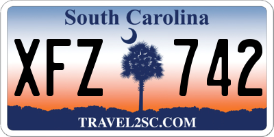 SC license plate XFZ742
