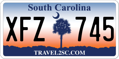 SC license plate XFZ745