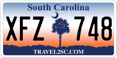 SC license plate XFZ748