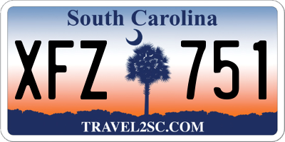 SC license plate XFZ751