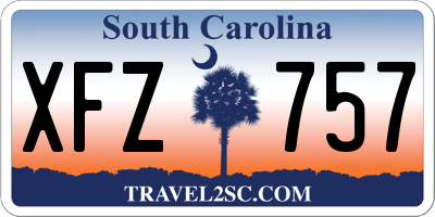 SC license plate XFZ757