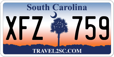 SC license plate XFZ759