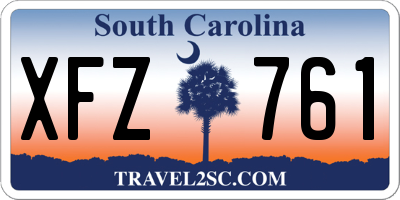 SC license plate XFZ761