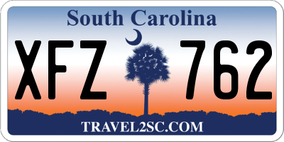 SC license plate XFZ762