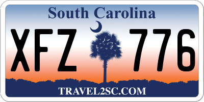 SC license plate XFZ776