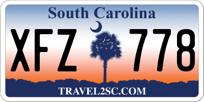 SC license plate XFZ778