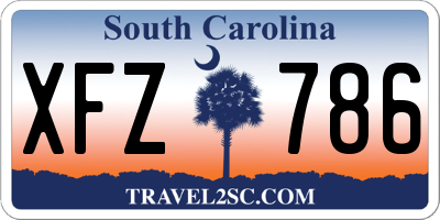 SC license plate XFZ786