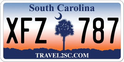 SC license plate XFZ787