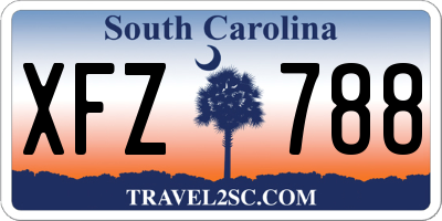 SC license plate XFZ788