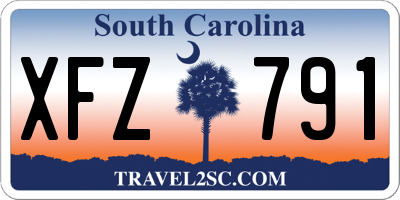 SC license plate XFZ791