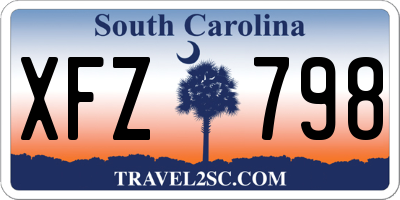 SC license plate XFZ798