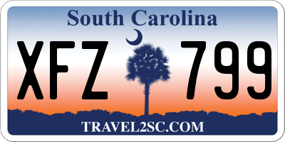 SC license plate XFZ799