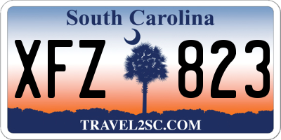 SC license plate XFZ823