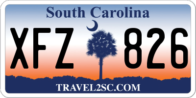 SC license plate XFZ826
