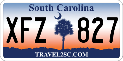 SC license plate XFZ827